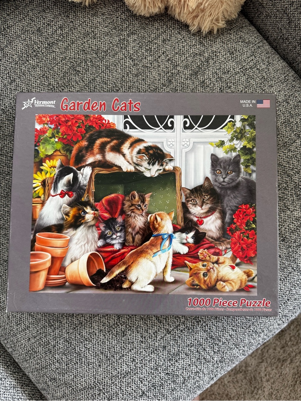 Garden Cats 1000-Piece Puzzle - Multicolor